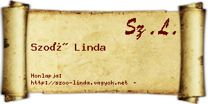 Szoó Linda névjegykártya